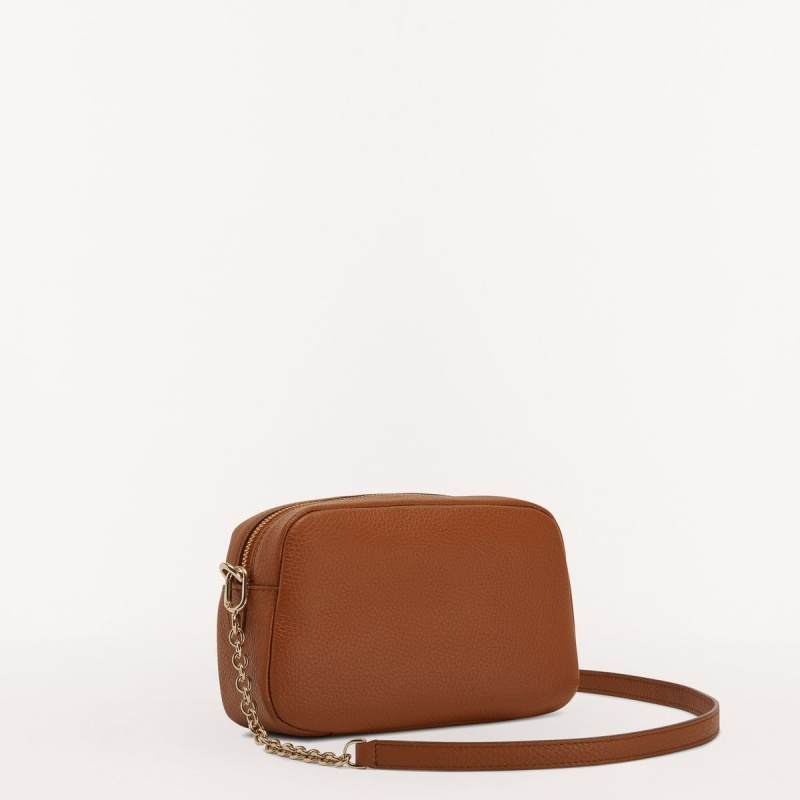 Brown Furla FAVOLA Women's Crossbody Bags | QKBIEZ402