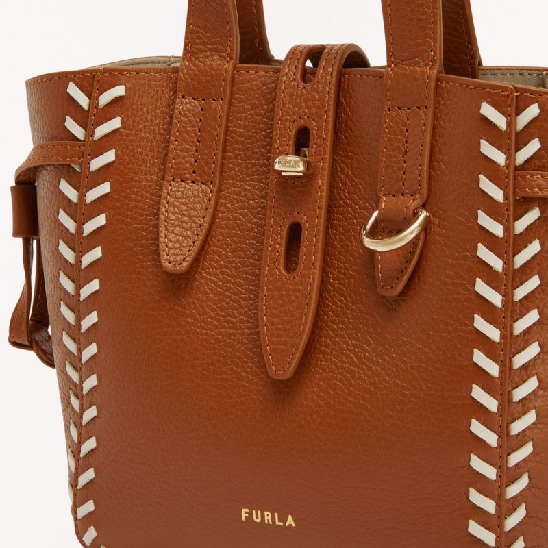 Brown Furla NET Women's Totes | JPFMLR015