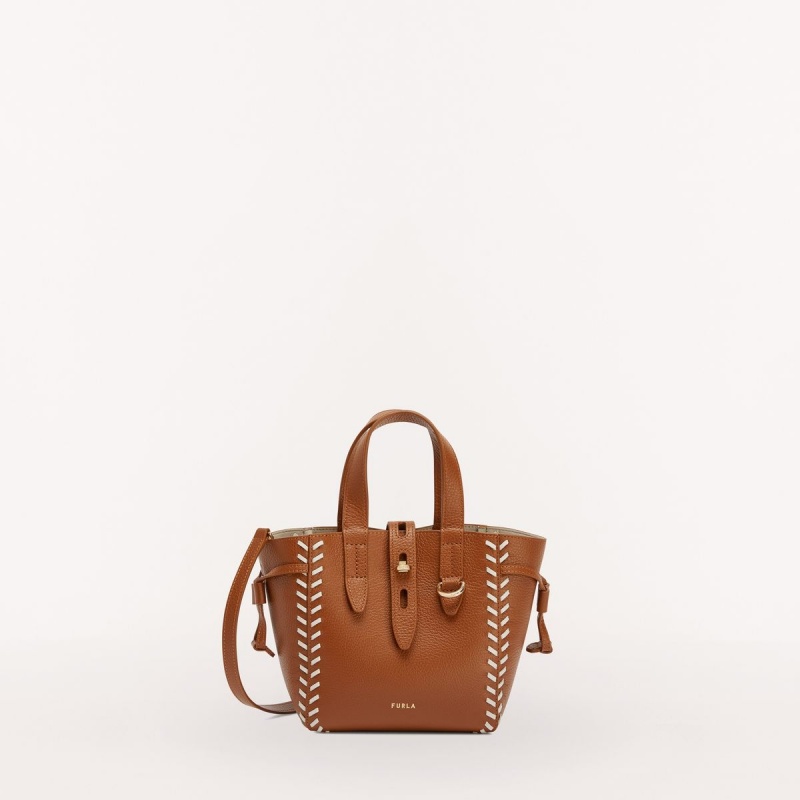 Brown Furla NET Women\'s Totes | JPFMLR015