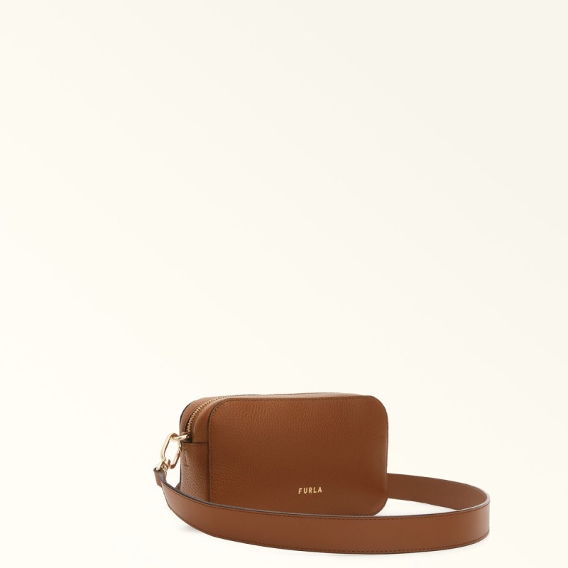 Brown Furla PRIMULA Women's Crossbody Bags | RZUCXO241