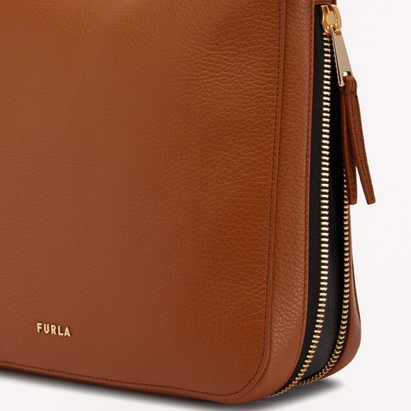 Brown Furla SKYE Women's Shoulder Bags | QGLNSP169