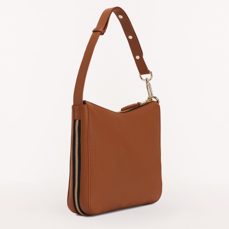 Brown Furla SKYE Women's Shoulder Bags | QGLNSP169