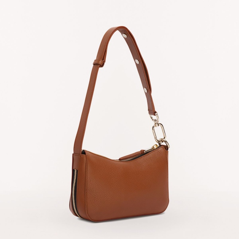 Brown Furla SKYE Women's Shoulder Bags | XVIQSO032