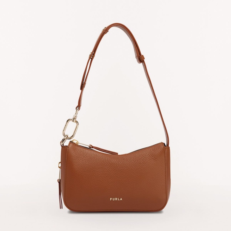 Brown Furla SKYE Women\'s Shoulder Bags | XVIQSO032