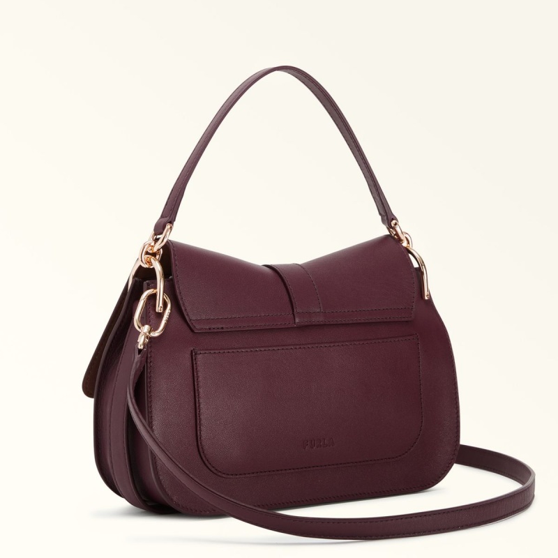 Burgundy Furla FLOW Women's Handbag | IVOZRP108