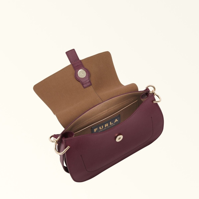 Burgundy Furla FLOW Women's Handbag | IVOZRP108