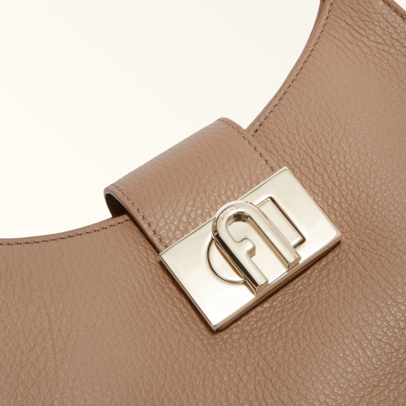 Coffee Furla 1927 Women's Shoulder Bags | KJYPNF768