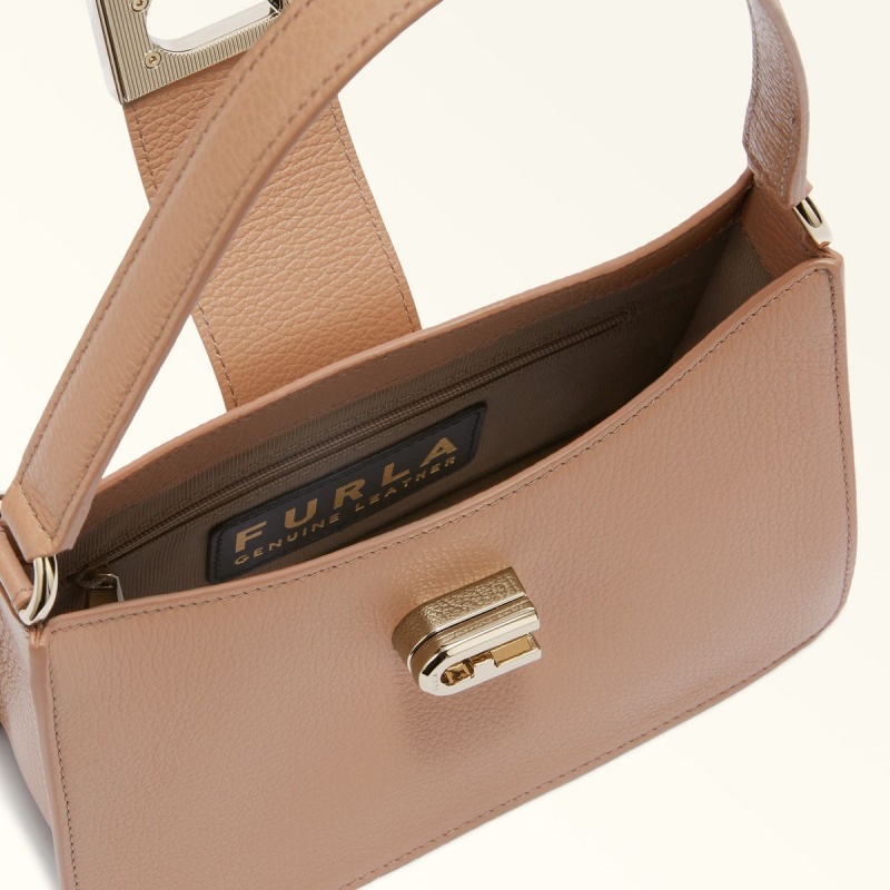 Coffee Furla 1927 Women's Shoulder Bags | KJYPNF768