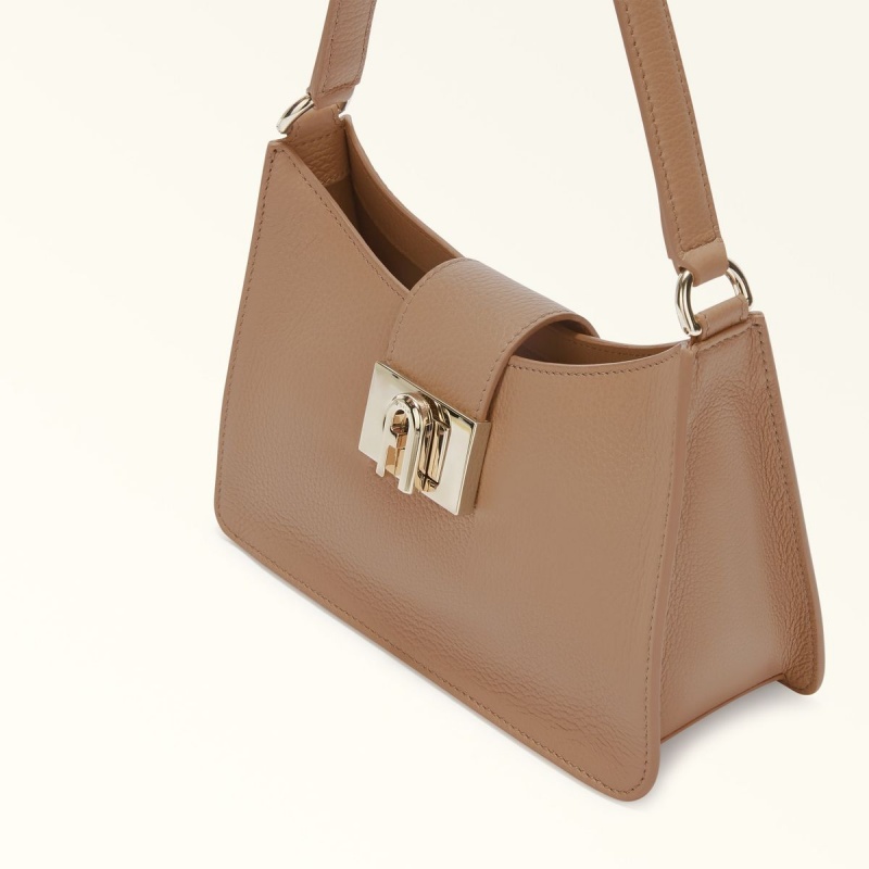 Coffee Furla 1927 Women's Shoulder Bags | KJYPNF768