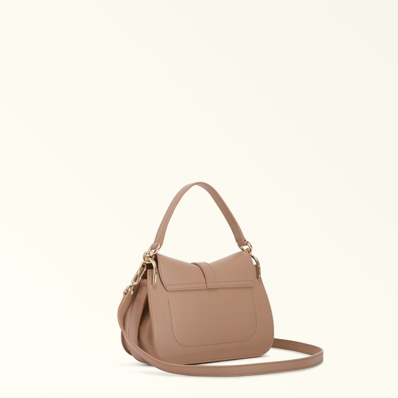 Coffee Furla FLOW Women's Handbag | KWLYUH178