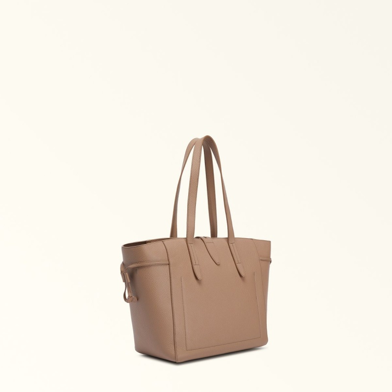 Coffee Furla NET Women's Totes | TUZVDX810