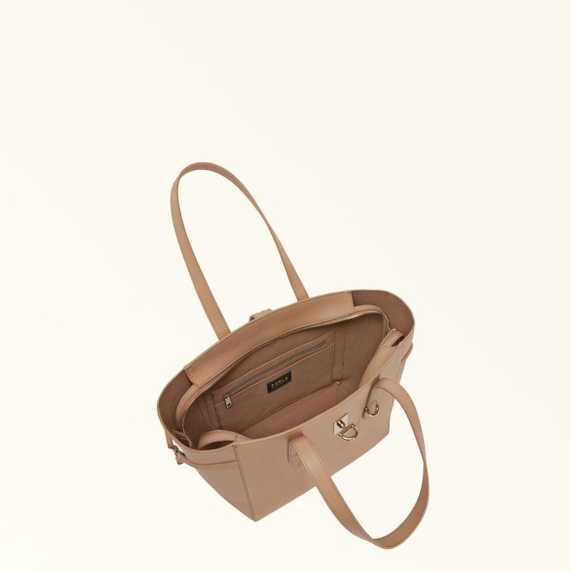 Coffee Furla NET Women's Totes | TUZVDX810