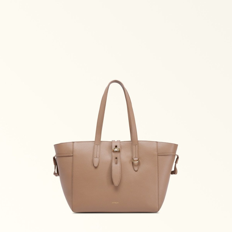 Coffee Furla NET Women\'s Totes | TUZVDX810