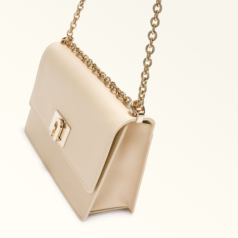 Cream Furla 1927 Women's Crossbody Bags | DQKRGW012