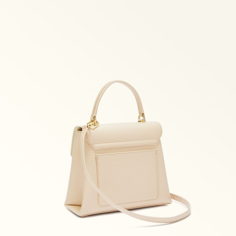 Cream Furla 1927 Women's Handbag | LMAVDX389