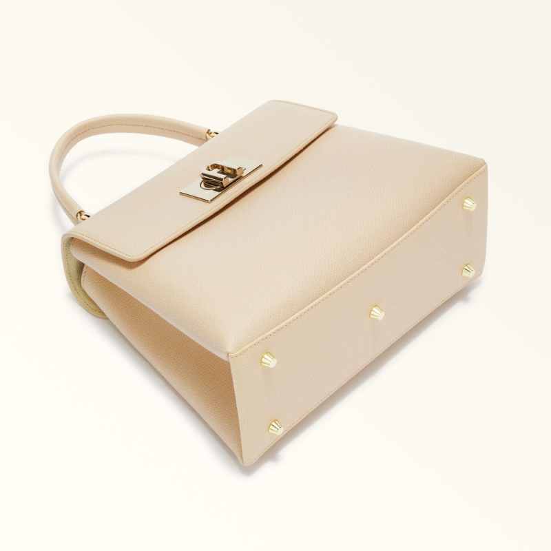 Cream Furla 1927 Women's Handbag | LMAVDX389