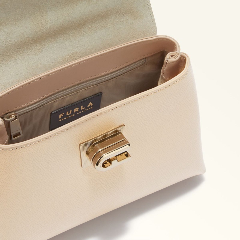 Cream Furla 1927 Women's Handbag | NOXCLV903