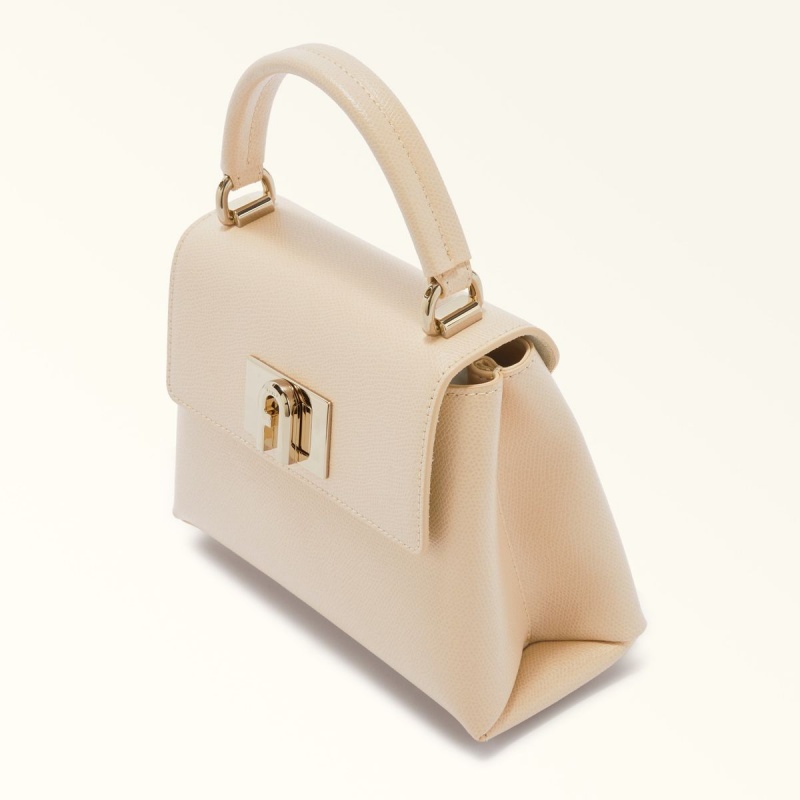 Cream Furla 1927 Women's Handbag | NOXCLV903