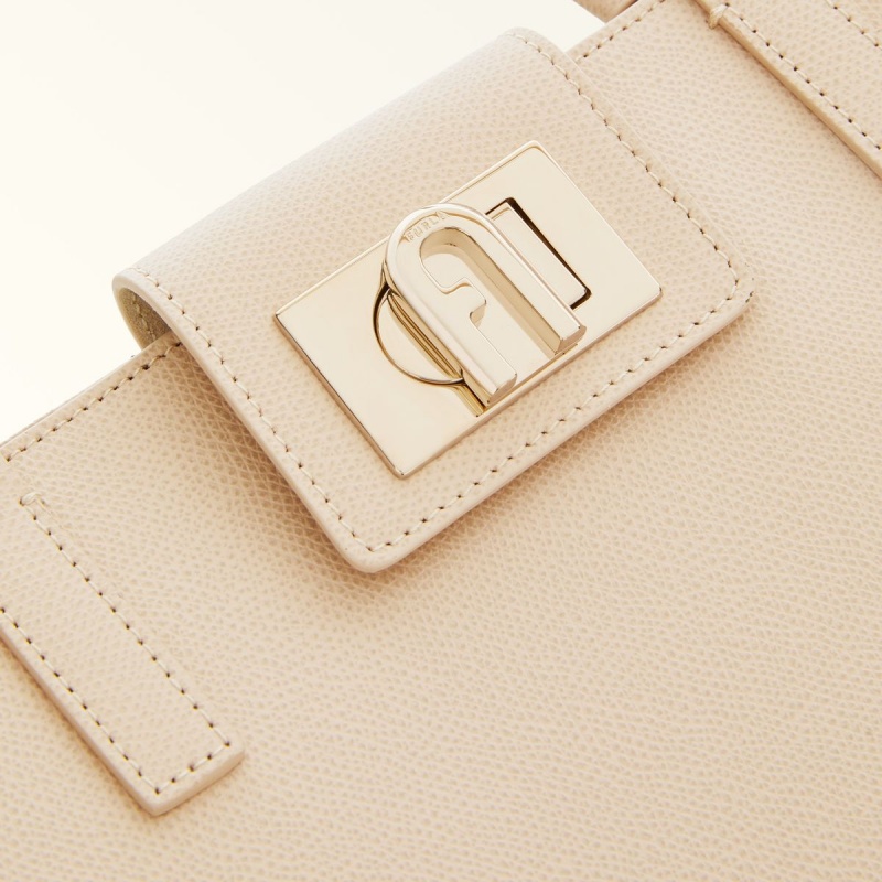 Cream Furla 1927 Women's Totes | BDTZJM950