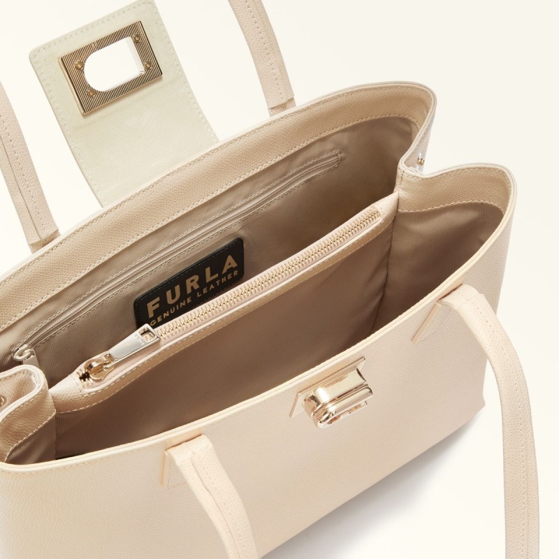 Cream Furla 1927 Women's Totes | BDTZJM950