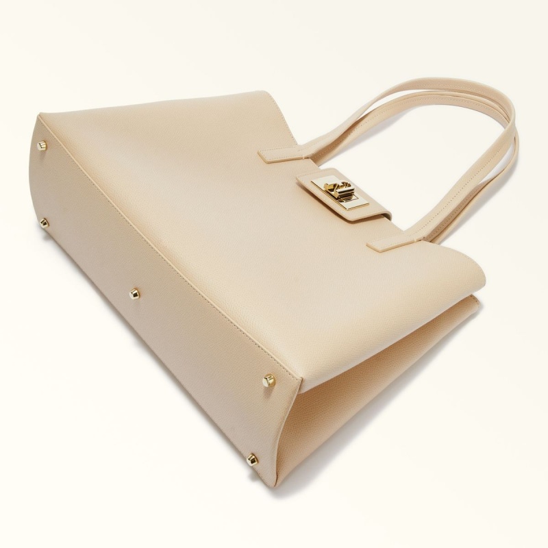 Cream Furla 1927 Women's Totes | BDTZJM950