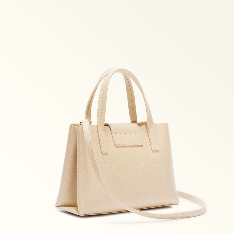 Cream Furla 1927 Women's Totes | MGXALJ908