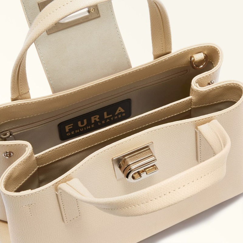 Cream Furla 1927 Women's Totes | MGXALJ908