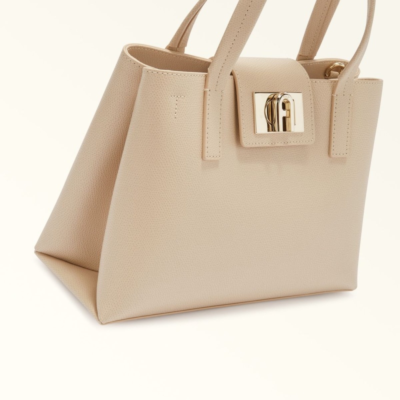 Cream Furla 1927 Women's Totes | MGXALJ908