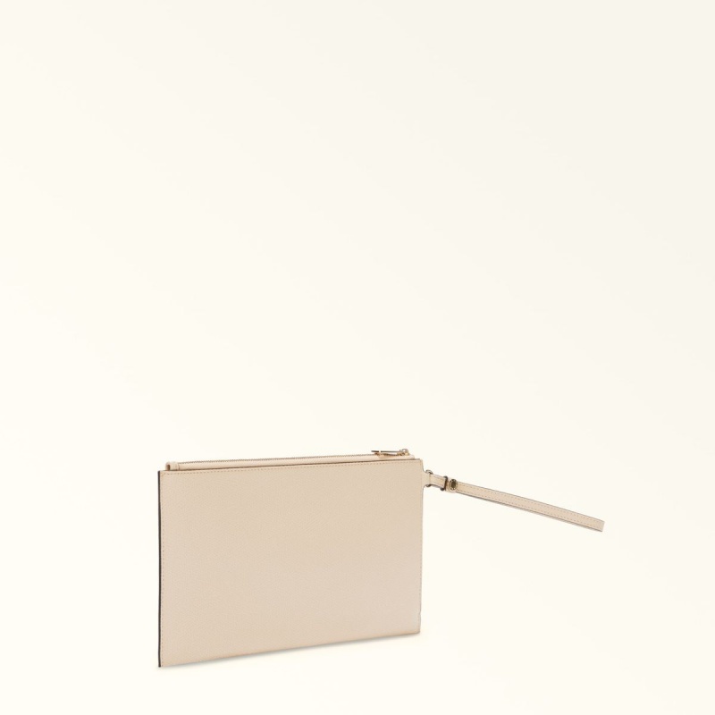 Cream Furla CAMELIA Women's Pouches | CNATSJ130