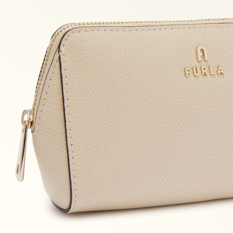 Cream Furla CAMELIA Women's Pouches | NPDBYE486