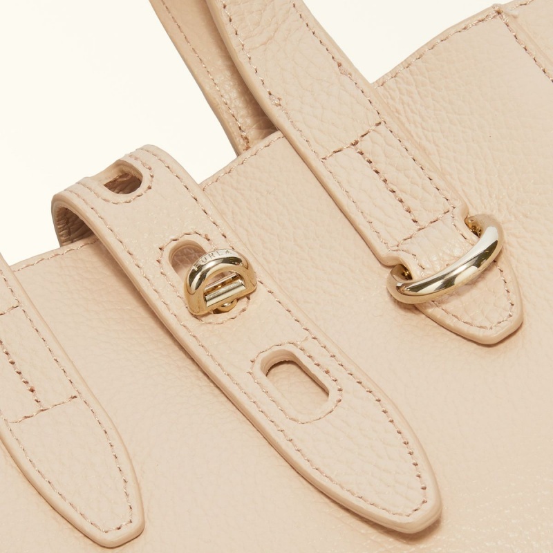 Cream Furla NET Women's Totes | QZDVEB328