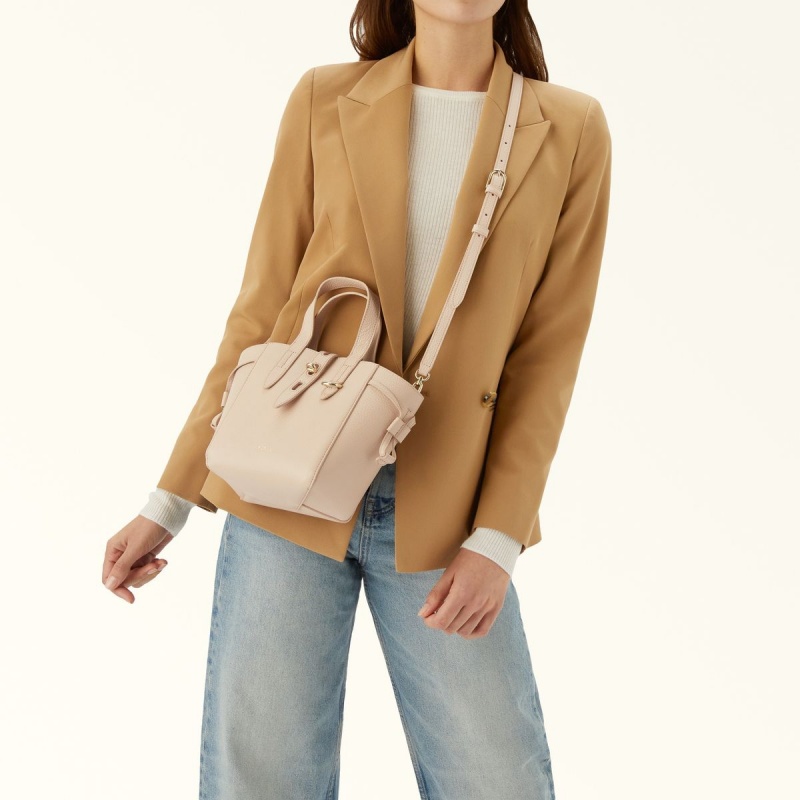 Cream Furla NET Women's Totes | QZDVEB328