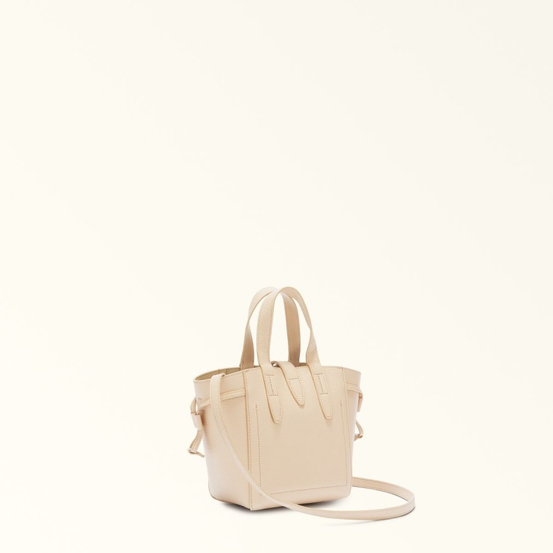 Cream Furla NET Women's Totes | QZDVEB328