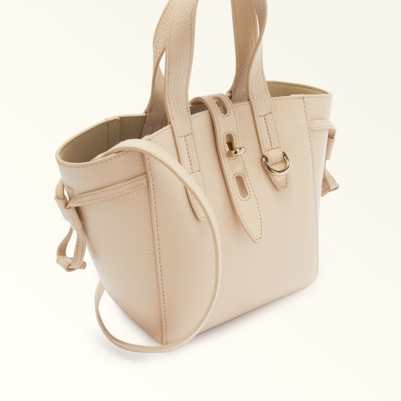 Cream Furla NET Women's Totes | QZDVEB328