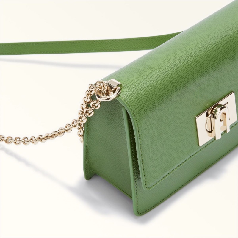 Dark Green Furla 1927 Women's Crossbody Bags | ACOMLU973