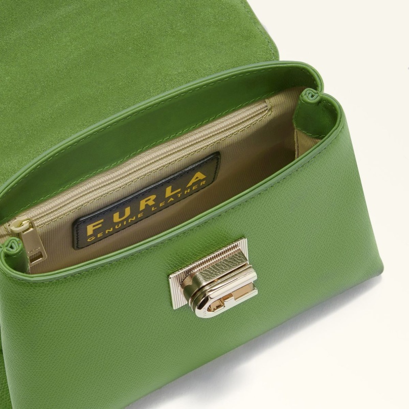 Dark Green Furla 1927 Women's Handbag | LFSBWU427