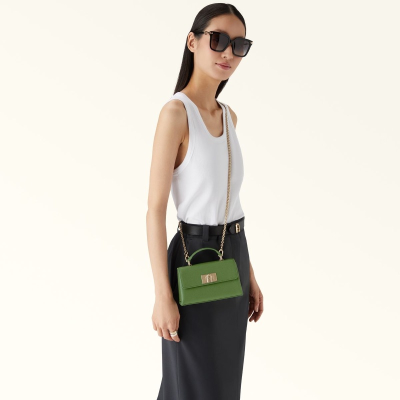 Dark Green Furla 1927 Women's Mini Bags | XJURNC201