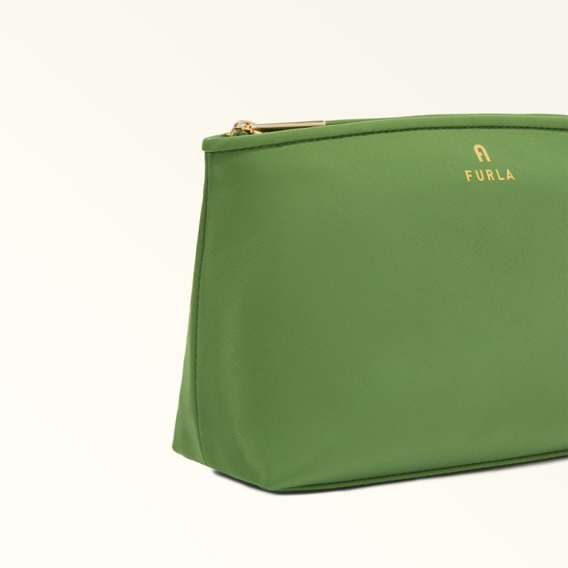 Dark Green Furla CAMELIA Women's Pouches | WOUTGS780