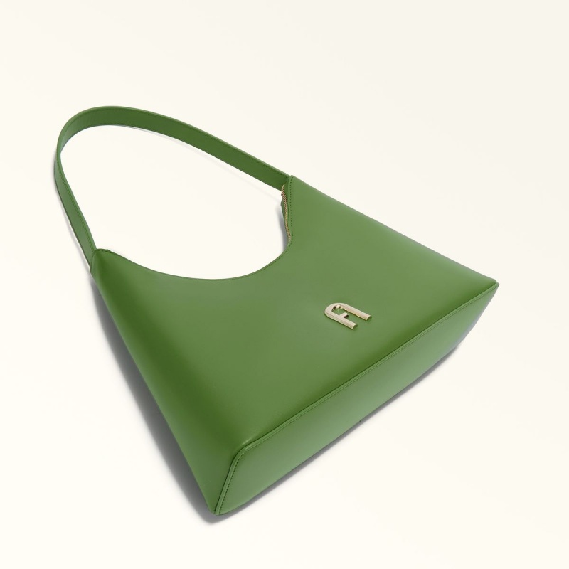 Dark Green Furla DIAMANTE Women's Shoulder Bags | INFYOQ371