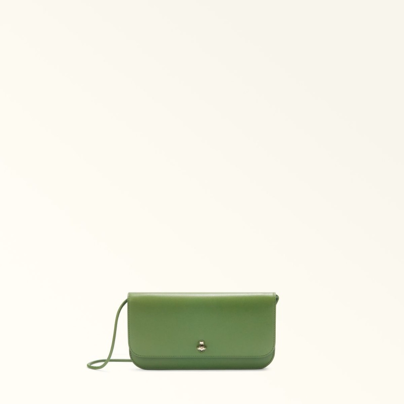 Dark Green Furla GENESI Women\'s Mini Bags | AYVJOP948