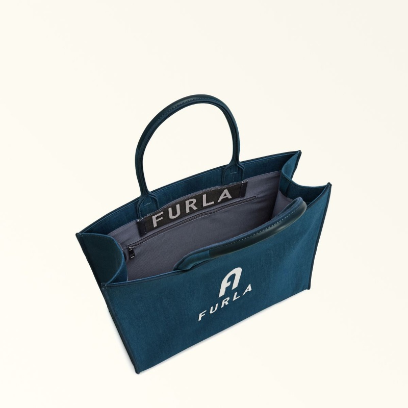 Dark Green Furla OPPORTUNITY Women's Totes | SWHFRE810