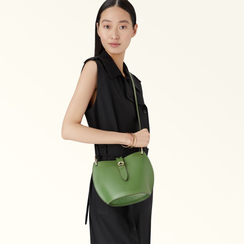 Dark Green Furla UNICA Women's Crossbody Bags | EMZFHJ491