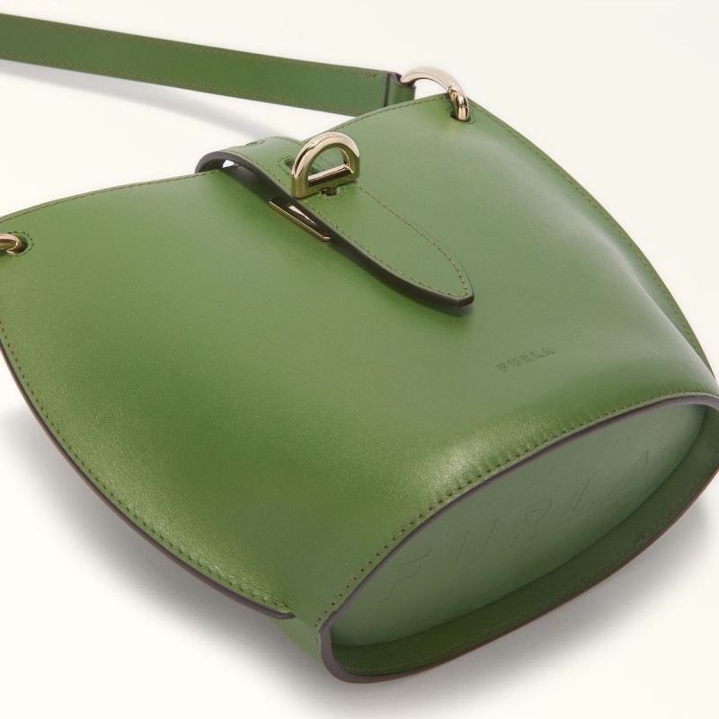 Dark Green Furla UNICA Women's Crossbody Bags | EMZFHJ491