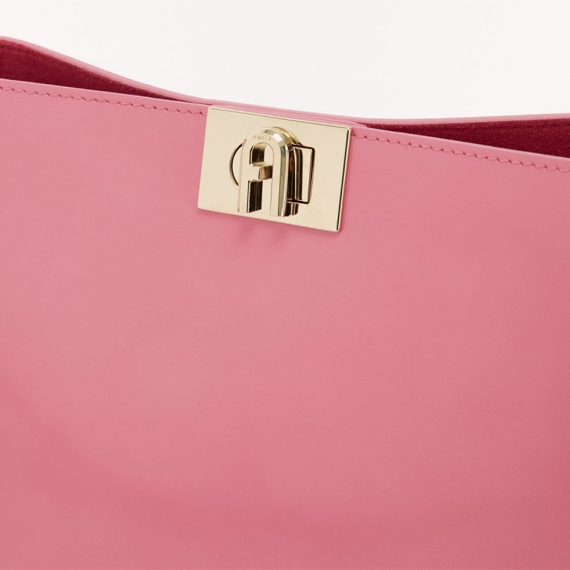 Fuchsia Furla FLEUR Women's Shoulder Bags | ADCZNK657