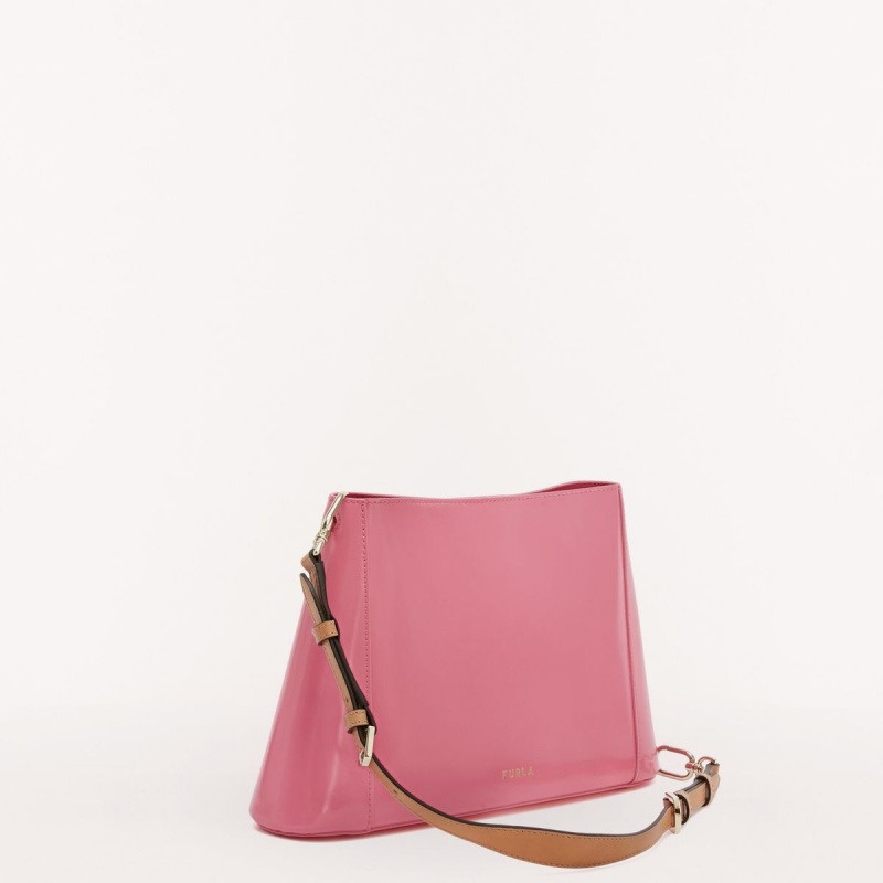 Fuchsia Furla FLEUR Women's Shoulder Bags | ADCZNK657