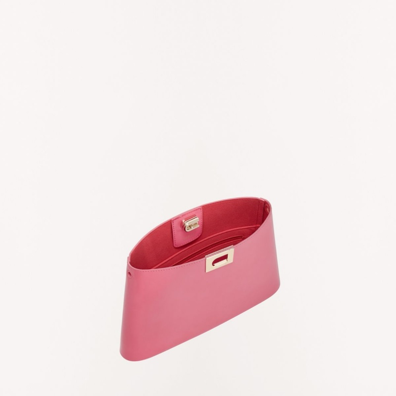 Fuchsia Furla FLEUR Women's Shoulder Bags | ADCZNK657