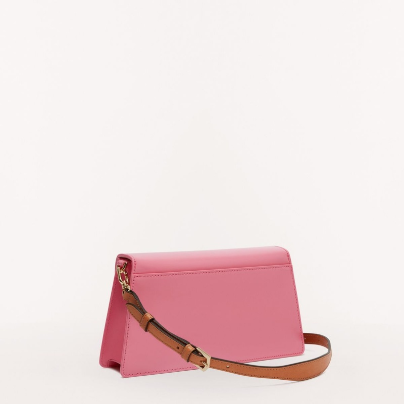 Fuchsia Furla ZOE Women's Shoulder Bags | PWJLFE512