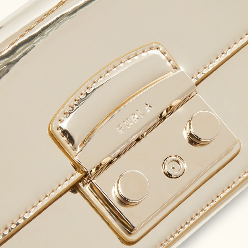 Gold Furla METROPOLIS Women's Crossbody Bags | NJKYSP583