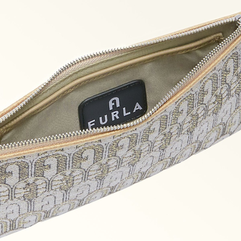 Gold Furla OPPORTUNITY Women's Pouches | BSJNPD198