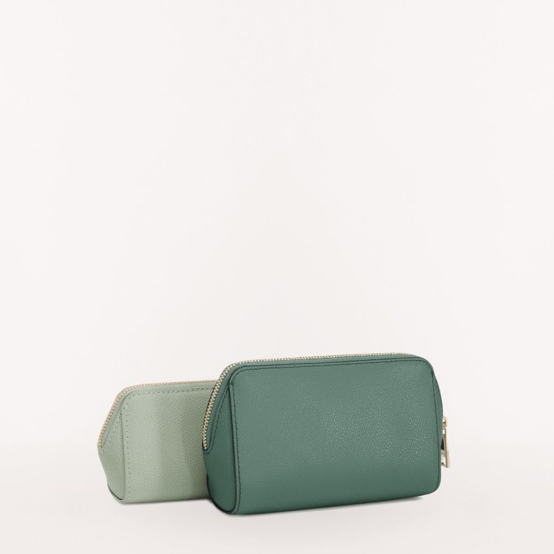 Green Furla CAMELIA Women's Pouches | MOSWPC249